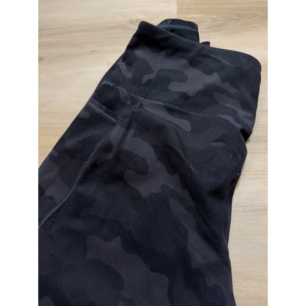RBX Black Camo Activewear Leggings With Pockets Size 1X Athletic Workout